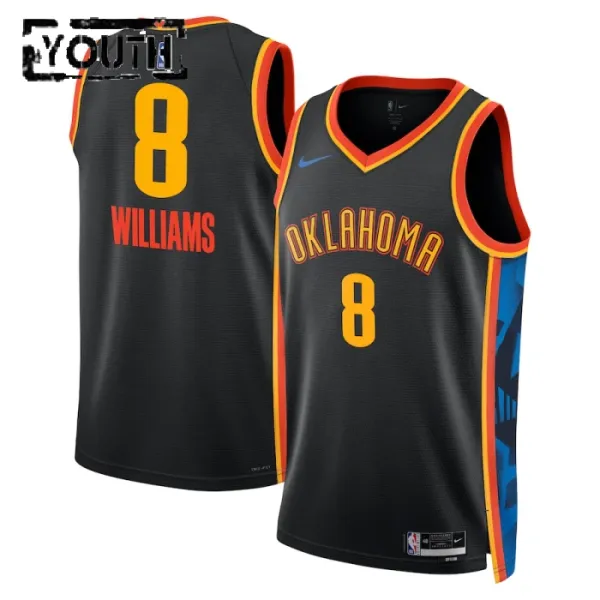 Nike Oklahoma City Thunder Jalen Williams Lasten Pelipaita City Edition 2024-25 Swingman Musta Nike Oklahoma City Thunder Jalen Williams Lasten Pelipaita City Edition 2024-25 Swingman Musta