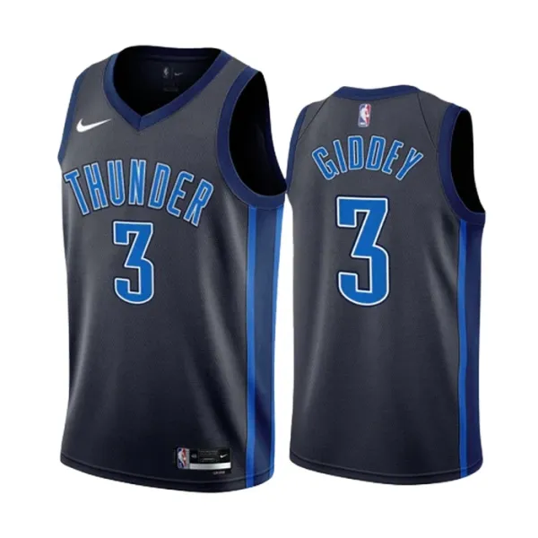 Nike Oklahoma City Thunder Josh Giddey 3 Miesten Pelipaita City Edition 2022-23 Swingman Musta Nike Oklahoma City Thunder Josh Giddey 3 Miesten Pelipaita City Edition 2022-23 Swingman Musta