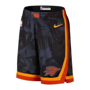 Nike Oklahoma City Thunder Miesten Shortsit City Edition 2023-24 Swingman Laivasto
