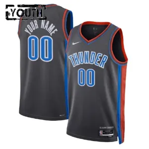 Nike Oklahoma City Thunder Personoitava Lasten Pelipaita City Edition 2022-23 Swingman Musta Nike Oklahoma City Thunder Personoitava Lasten Pelipaita City Edition 2022-23 Swingman Musta