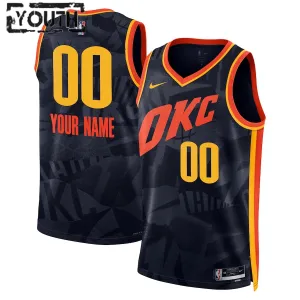 Nike Oklahoma City Thunder Personoitava Lasten Pelipaita City Edition 2023-24 Swingman Laivasto Nike Oklahoma City Thunder Personoitava Lasten Pelipaita City Edition 2023-24 Swingman Laivasto