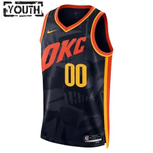 Nike Oklahoma City Thunder Personoitava Lasten Pelipaita City Edition 2023-24 Swingman Laivasto