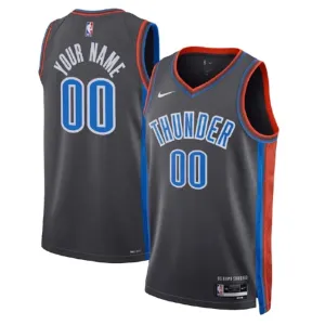 Nike Oklahoma City Thunder Personoitava Miesten Pelipaita City Edition 2022-23 Swingman Musta Nike Oklahoma City Thunder Personoitava Miesten Pelipaita City Edition 2022-23 Swingman Musta
