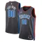 Nike Oklahoma City Thunder Personoitava Miesten Pelipaita City Edition 2022-23 Swingman Musta
