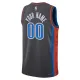 Nike Oklahoma City Thunder Personoitava Miesten Pelipaita City Edition 2022-23 Swingman Musta