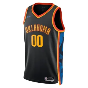 Nike Oklahoma City Thunder Personoitava Miesten Pelipaita City Edition 2024-25 Swingman Musta
