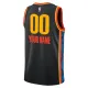 Nike Oklahoma City Thunder Personoitava Miesten Pelipaita City Edition 2024-25 Swingman Musta