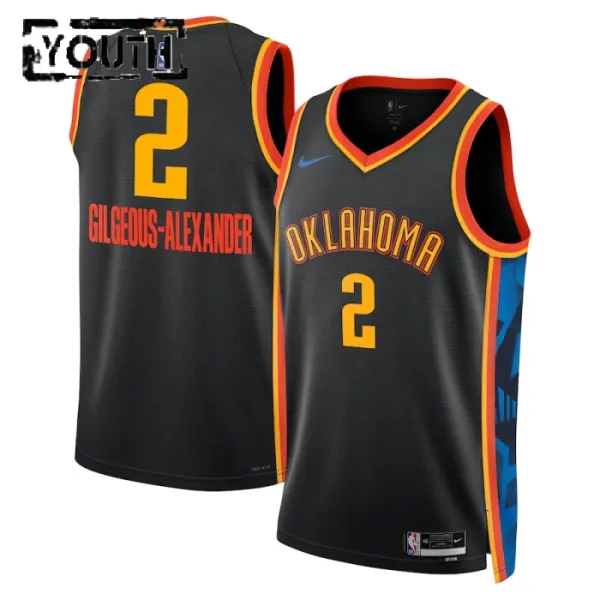 Nike Oklahoma City Thunder Shai Gilgeous Alexander Lasten Pelipaita City Edition 2024-25 Swingman Musta Nike Oklahoma City Thunder Shai Gilgeous Alexander Lasten Pelipaita City Edition 2024-25 Swingman Musta