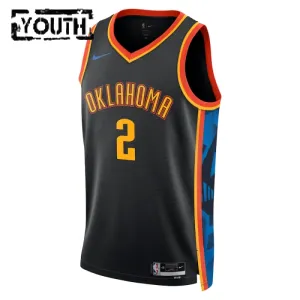 Nike Oklahoma City Thunder Shai Gilgeous Alexander Lasten Pelipaita City Edition 2024-25 Swingman Musta