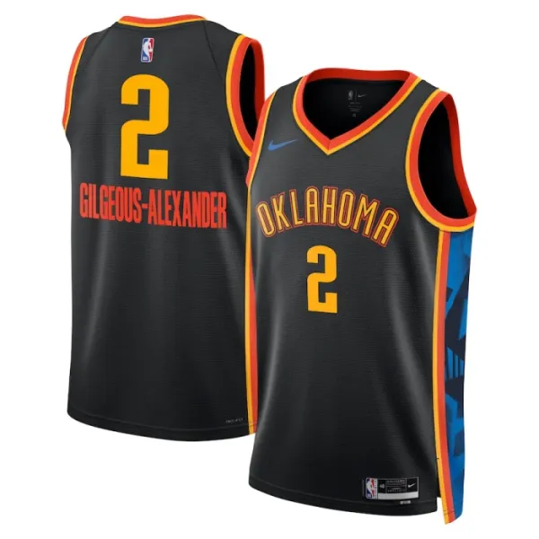 Nike Oklahoma City Thunder Shai Gilgeous Alexander Miesten Pelipaita City Edition 2024-25 Swingman Musta Nike Oklahoma City Thunder Shai Gilgeous Alexander Miesten Pelipaita City Edition 2024-25 Swingman Musta