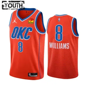 Oklahoma City Thunder Jalen Williams 8 Jordan Lasten Pelipaita Statement Edition 2022-23 Swingman Oranssi Oklahoma City Thunder Jalen Williams 8 Jordan Lasten Pelipaita Statement Edition 2022-23 Swingman Oranssi