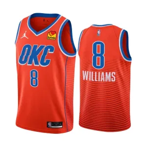 Oklahoma City Thunder Jalen Williams 8 Jordan Miesten Pelipaita Statement Edition 2022-23 Swingman Oranssi Oklahoma City Thunder Jalen Williams 8 Jordan Miesten Pelipaita Statement Edition 2022-23 Swingman Oranssi