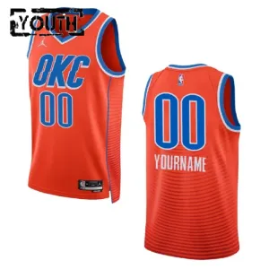 Oklahoma City Thunder Jordan Personoitava Lasten Pelipaita Statement Edition 2022-23 Swingman Oranssi Oklahoma City Thunder Jordan Personoitava Lasten Pelipaita Statement Edition 2022-23 Swingman Oranssi