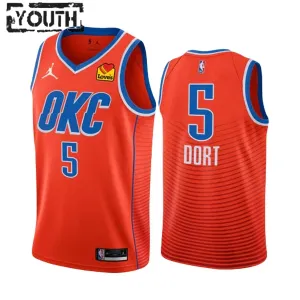 Oklahoma City Thunder Luguentz Dort 5 Jordan Lasten Pelipaita Statement Edition 2022-23 Swingman Oranssi Oklahoma City Thunder Luguentz Dort 5 Jordan Lasten Pelipaita Statement Edition 2022-23 Swingman Oranssi