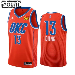 Oklahoma City Thunder Ousmane Dieng 13 Jordan Lasten Pelipaita Statement Edition 2022-23 Swingman Oranssi Oklahoma City Thunder Ousmane Dieng 13 Jordan Lasten Pelipaita Statement Edition 2022-23 Swingman Oranssi