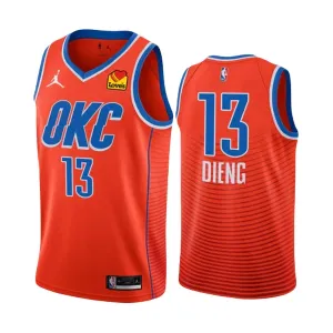 Oklahoma City Thunder Ousmane Dieng 13 Jordan Miesten Pelipaita Statement Edition 2022-23 Swingman Oranssi Oklahoma City Thunder Ousmane Dieng 13 Jordan Miesten Pelipaita Statement Edition 2022-23 Swingman Oranssi