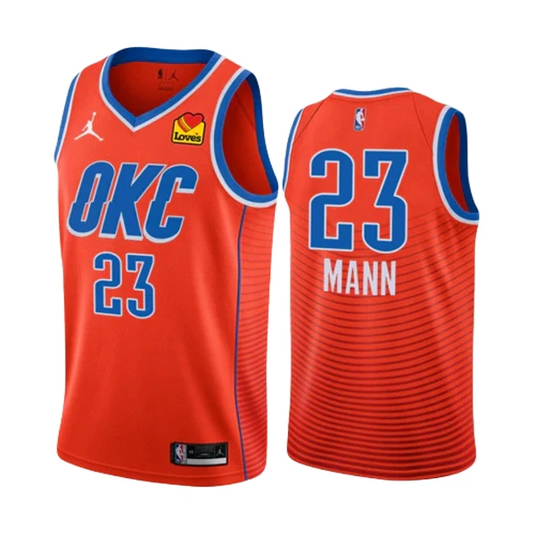 Oklahoma City Thunder Tre Mann 23 Jordan Miesten Pelipaita Statement Edition 2022-23 Swingman Oranssi Oklahoma City Thunder Tre Mann 23 Jordan Miesten Pelipaita Statement Edition 2022-23 Swingman Oranssi