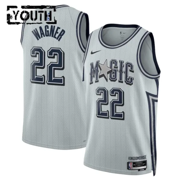 Nike Orlando Magic Franz Wagner Lasten Pelipaita City Edition 2024-25 Swingman Harmaa Nike Orlando Magic Franz Wagner Lasten Pelipaita City Edition 2024-25 Swingman Harmaa