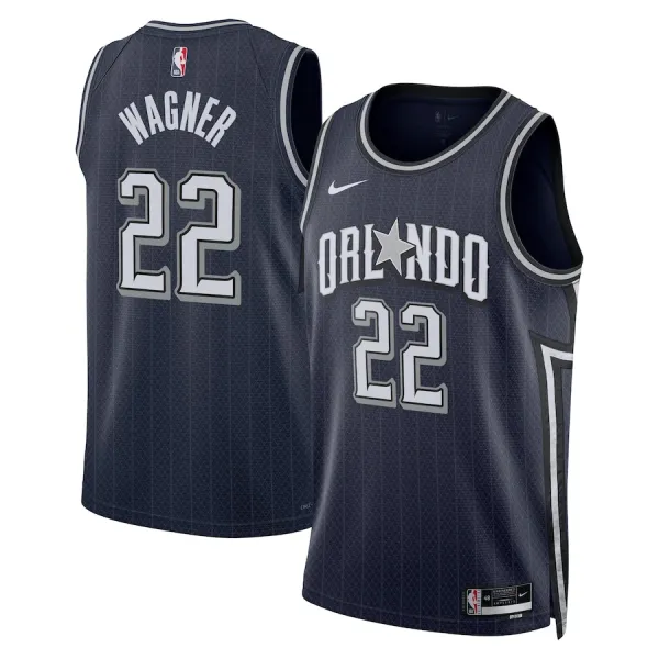 Nike Orlando Magic Franz Wagner Miesten Pelipaita City Edition 2023-24 Swingman Laivasto Nike Orlando Magic Franz Wagner Miesten Pelipaita City Edition 2023-24 Swingman Laivasto