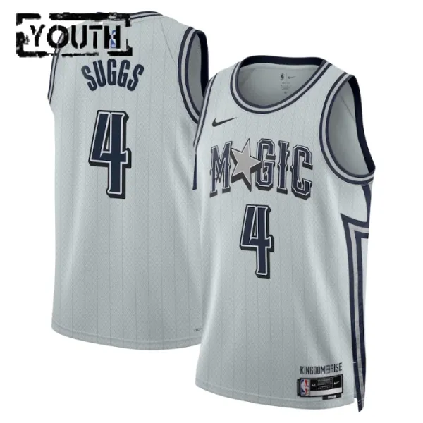 Nike Orlando Magic Jalen Suggs Lasten Pelipaita City Edition 2024-25 Swingman Harmaa Nike Orlando Magic Jalen Suggs Lasten Pelipaita City Edition 2024-25 Swingman Harmaa