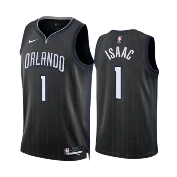 Nike Orlando Magic Jonathan Isaac 1 Miesten Pelipaita City Edition 2022-23 Swingman Musta Nike Orlando Magic Jonathan Isaac 1 Miesten Pelipaita City Edition 2022-23 Swingman Musta
