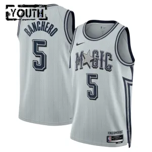 Nike Orlando Magic Paolo Banchero Lasten Pelipaita City Edition 2024-25 Swingman Harmaa