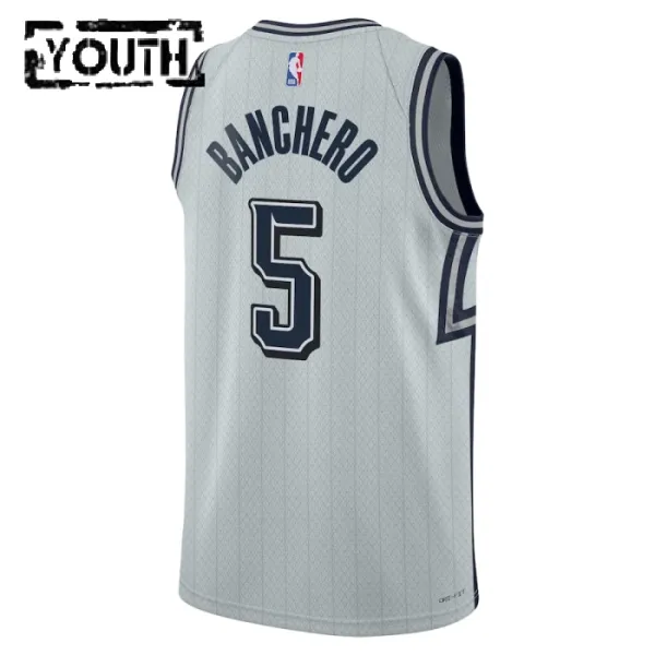Nike Orlando Magic Paolo Banchero Lasten Pelipaita City Edition 2024-25 Swingman Harmaa