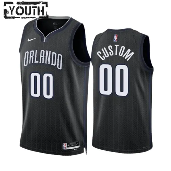 Nike Orlando Magic Personoitava Lasten Pelipaita City Edition 2022-23 Swingman Musta Nike Orlando Magic Personoitava Lasten Pelipaita City Edition 2022-23 Swingman Musta