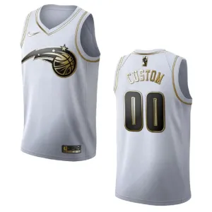 Nike Orlando Magic Personoitava Miesten Pelipaita Golden Edition Swingman Valkoinen Nike Orlando Magic Personoitava Miesten Pelipaita Golden Edition Swingman Valkoinen