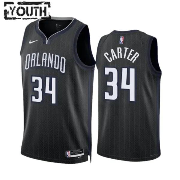 Nike Orlando Magic Wendell Carter JR 34 Lasten Pelipaita City Edition 2022-23 Swingman Musta Nike Orlando Magic Wendell Carter JR 34 Lasten Pelipaita City Edition 2022-23 Swingman Musta