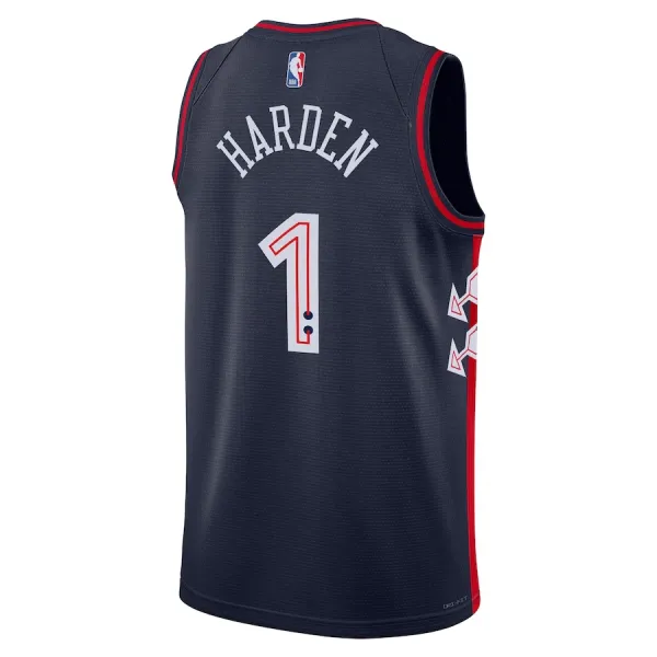 Nike Philadelphia 76ers James Harden Miesten Pelipaita City Edition 2023-24 Swingman Laivasto
