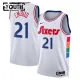 Nike Philadelphia 76ers Joel Embiid Lasten Pelipaita City Edition 2024-25 Swingman Valkoinen Nike Philadelphia 76ers Joel Embiid Lasten Pelipaita City Edition 2024-25 Swingman Valkoinen