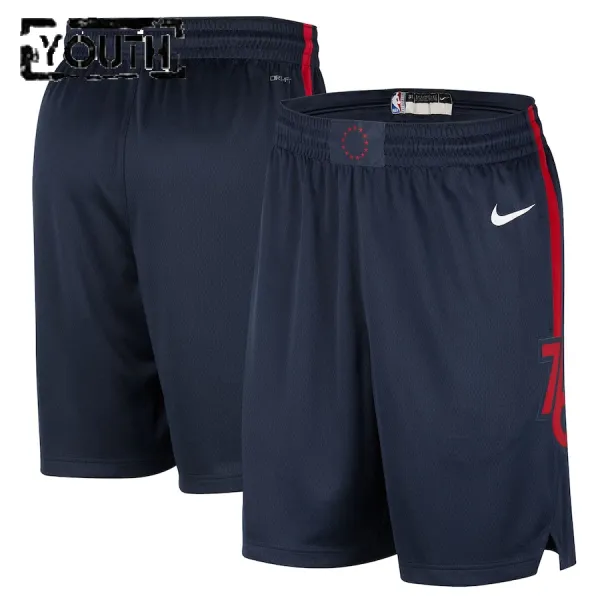 Nike Philadelphia 76ers Lasten Shortsit City Edition 2023-24 Swingman Laivasto Nike Philadelphia 76ers Lasten Shortsit City Edition 2023-24 Swingman Laivasto