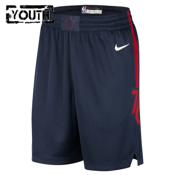 Nike Philadelphia 76ers Lasten Shortsit City Edition 2023-24 Swingman Laivasto