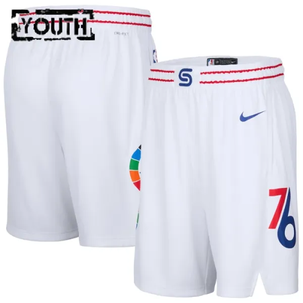 Nike Philadelphia 76ers Lasten Shortsit City Edition 2024-25 Swingman Nike Philadelphia 76ers Lasten Shortsit City Edition 2024-25 Swingman