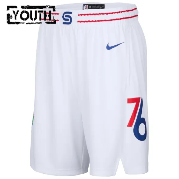 Nike Philadelphia 76ers Lasten Shortsit City Edition 2024-25 Swingman
