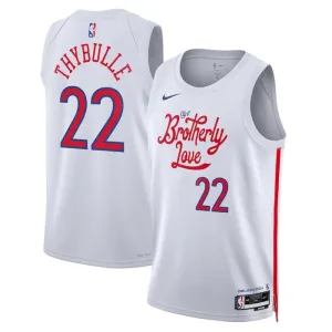 Nike Philadelphia 76ers Matisse Thybulle 22 Miesten Pelipaita City Edition 2022-23 Swingman Valkoinen