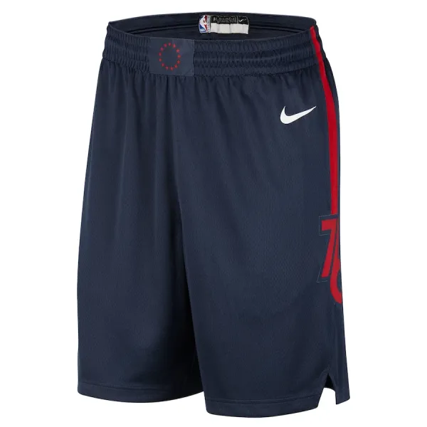 Nike Philadelphia 76ers Miesten Shortsit City Edition 2023-24 Swingman Laivasto