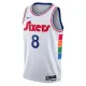 Nike Philadelphia 76ers Paul George Miesten Pelipaita City Edition 2024-25 Swingman Valkoinen
