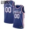 Nike Philadelphia 76ers Personoitava Lasten Pelipaita Icon Edition Swingman Sininen