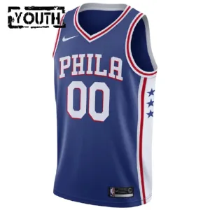Nike Philadelphia 76ers Personoitava Lasten Pelipaita Icon Edition Swingman Sininen