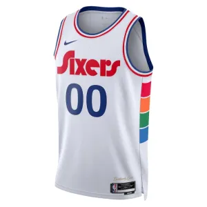 Nike Philadelphia 76ers Personoitava Miesten Pelipaita City Edition 2024-25 Swingman Valkoinen