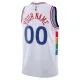 Nike Philadelphia 76ers Personoitava Miesten Pelipaita City Edition 2024-25 Swingman Valkoinen