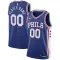Nike Philadelphia 76ers Personoitava Miesten Pelipaita Icon Edition Swingman Sininen