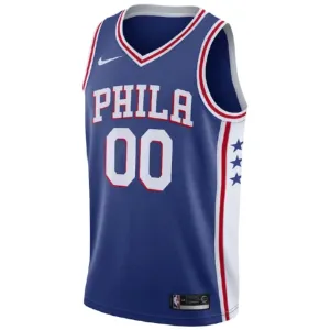 Nike Philadelphia 76ers Personoitava Miesten Pelipaita Icon Edition Swingman Sininen