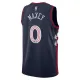 Nike Philadelphia 76ers Tyrese Maxey Miesten Pelipaita City Edition 2023-24 Swingman Laivasto