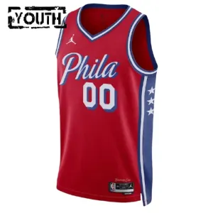 Philadelphia 76ers Jordan Personoitava Lasten Pelipaita Statement Edition Swingman Punainen