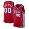 Philadelphia 76ers Jordan Personoitava Miesten Pelipaita Statement Edition Swingman Punainen