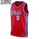 Philadelphia 76ers Jordan Tyrese Maxey 0 Lasten Pelipaita Statement Edition Swingman Punainen