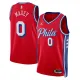 Philadelphia 76ers Jordan Tyrese Maxey 0 Miesten Pelipaita Statement Edition Swingman Punainen Philadelphia 76ers Jordan Tyrese Maxey 0 Miesten Pelipaita Statement Edition Swingman Punainen